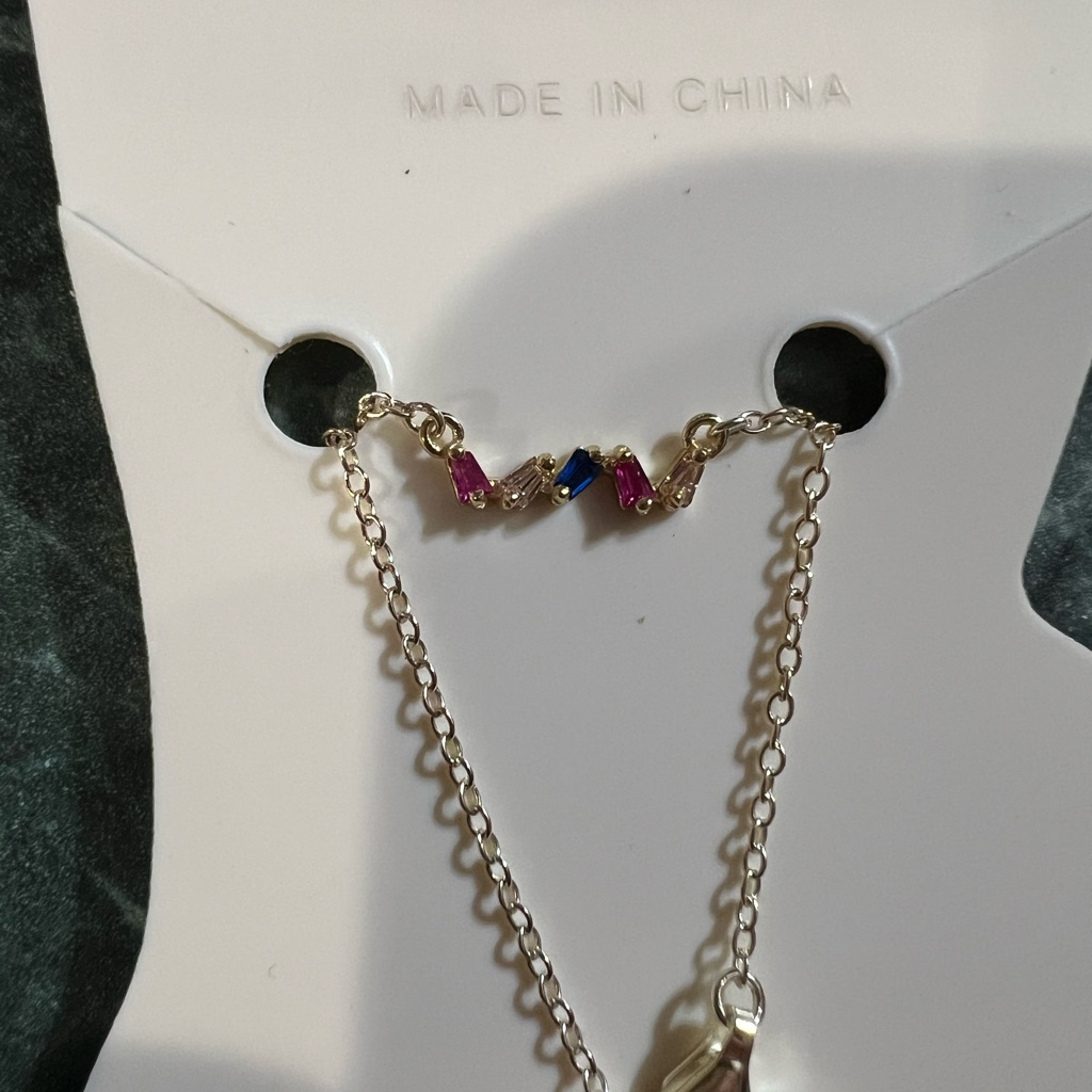 New Ankle Bracelet With Multi Color Stones 6$